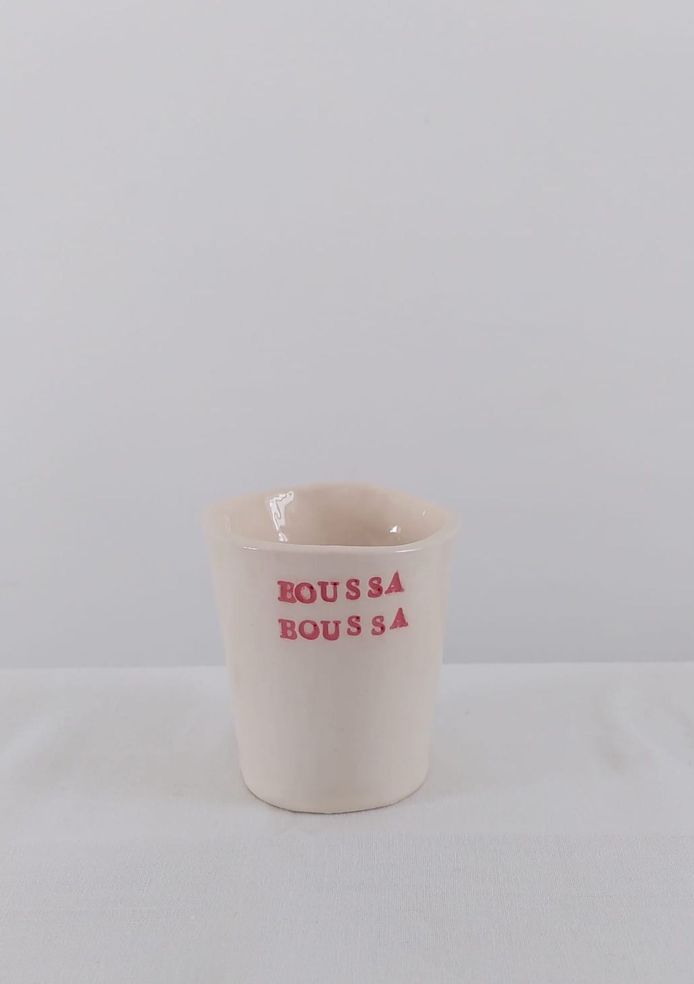 Tasse céramique Boussa boussa rouge